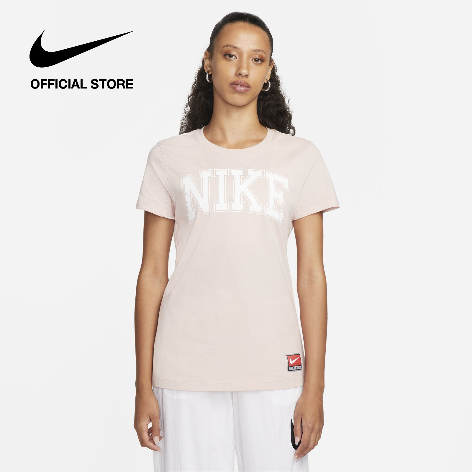 Nike Women's Sportswear Team T-Shirt - Pink Oxford