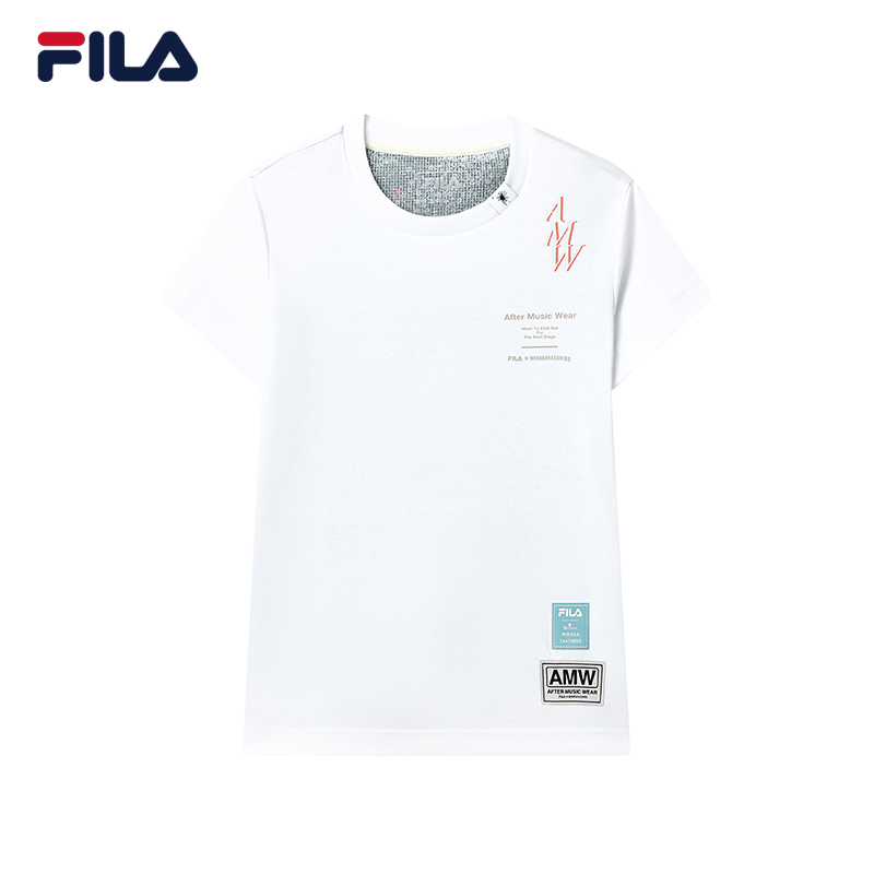 [Online Exclusive] FILA CORE Women's Cross Over FILA × MIHARA Short Sleeve Tee